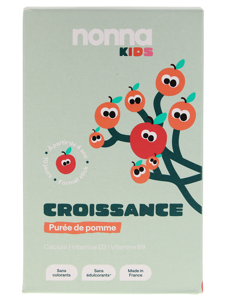 Nonna Lab Kids Croissance Purée de Pomme 10 Unités